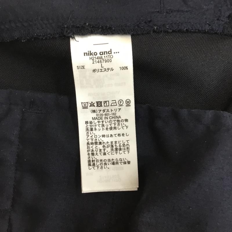 ニコアンド niko and... パンツ スラックス niko and…　スラックス　H214ML11TO 4 無地 紺 / ネイビー /  メンズ USED 古着 中古 10129223