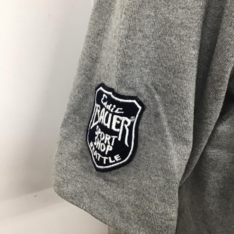 エディーバウアー Eddie Bauer ポロシャツ 半袖 半袖 S ロゴ、文字 灰 / グレー /  メンズ USED 古着 中古 10111167