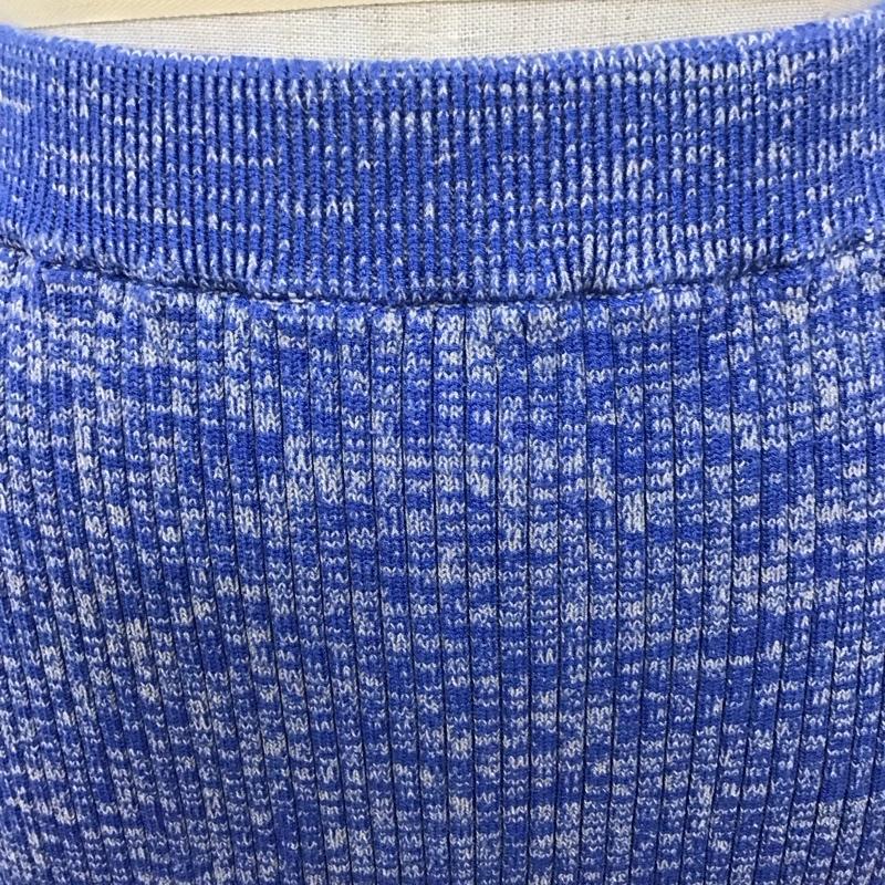 スライ SLY スカート ロングスカート 030EAZ71-5850 BACK SLIT KNIT SK ニットスカート 1 無地 青 / ブルー /  レディース USED 古着 中古 10118359