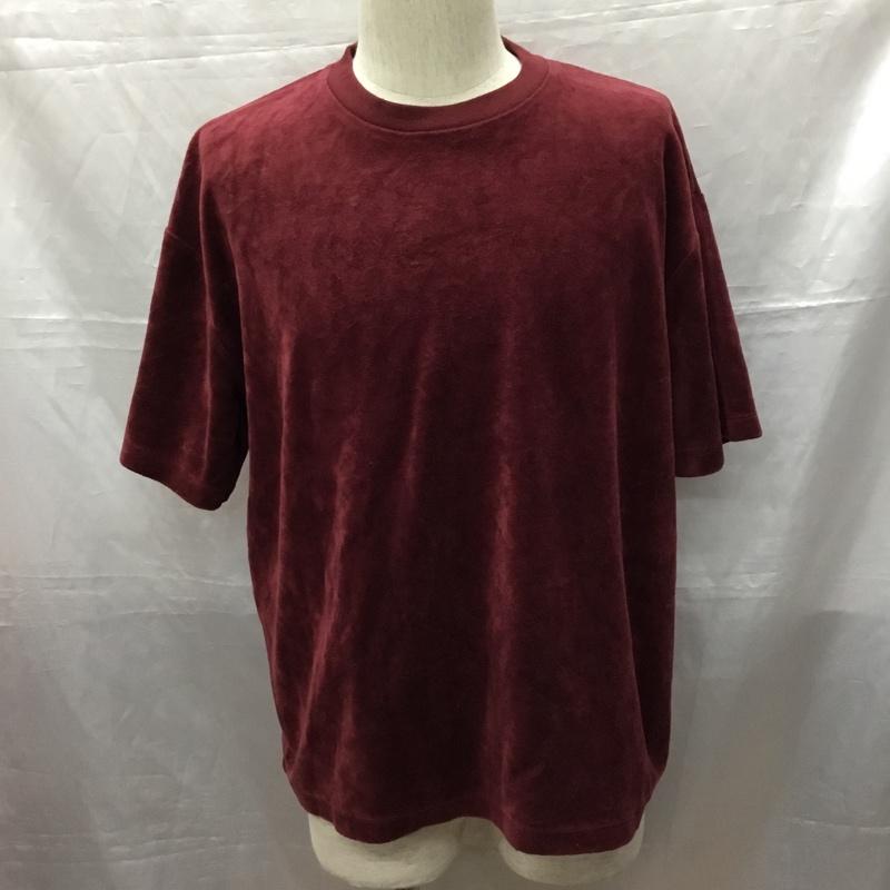 センスオブプレイス SENSEOFPLACE カットソー 半袖 半袖カットソー 無地Tシャツ クルーネックカットソー M 無地 えんじ / ワインレッド /  メンズ USED 古着 中古 10115019