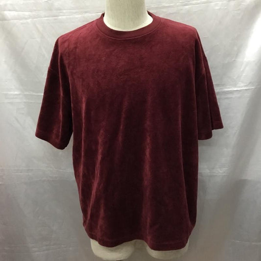 センスオブプレイス SENSEOFPLACE カットソー 半袖 半袖カットソー 無地Tシャツ クルーネックカットソー M 無地 えんじ / ワインレッド /  メンズ USED 古着 中古 10115019