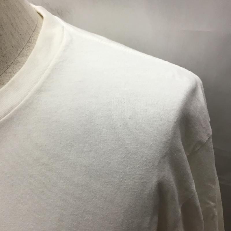 ステューシー STUSSY カットソー 長袖 長袖カットソー クルーネックカットソー ロングスリーブカットソー プリントTシャツ S ロゴ、文字 白 / ホワイト /  メンズ USED 古着 中古 10116588