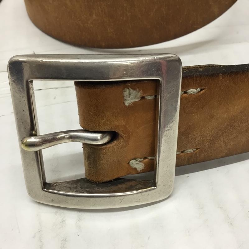 フラットヘッド The Flat Head ベルト・バックル ベルト 34 無地 茶 / ブラウン /  メンズ USED 古着 中古 10111818