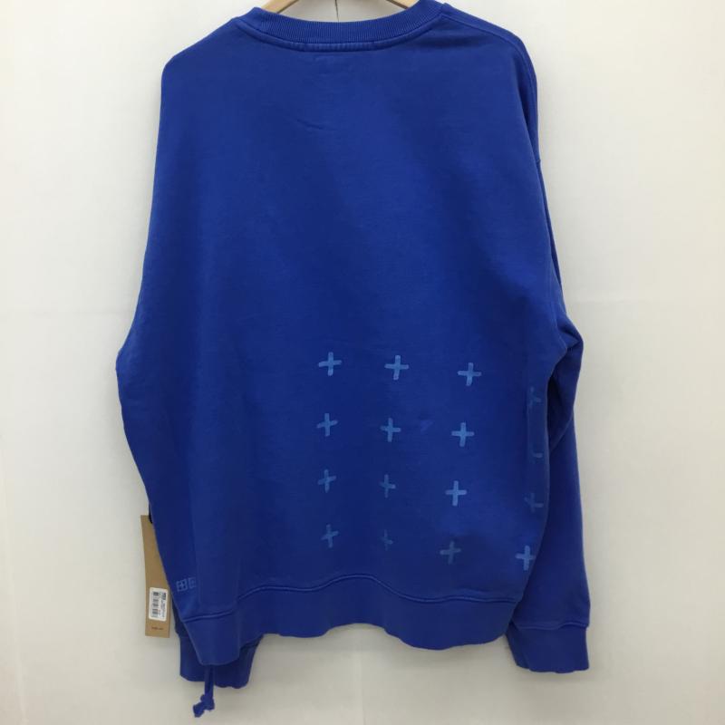 スビ KSUBI トレーナー 長袖 4 X 4 Biggie Crew Cobalt MSP23FL010 XL 刺繍 X プリント 青 / ブルー /  メンズ USED 古着 中古 10122737