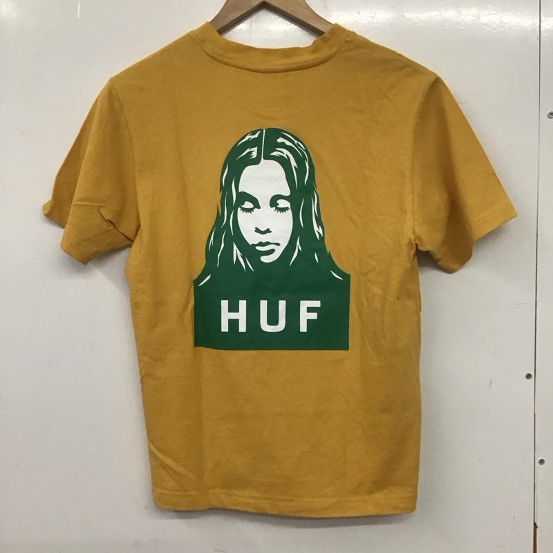 エックスガール X-girl Tシャツ 半袖 HUF S プリント 黄 / イエロー /  レディース USED 古着 中古 10139988