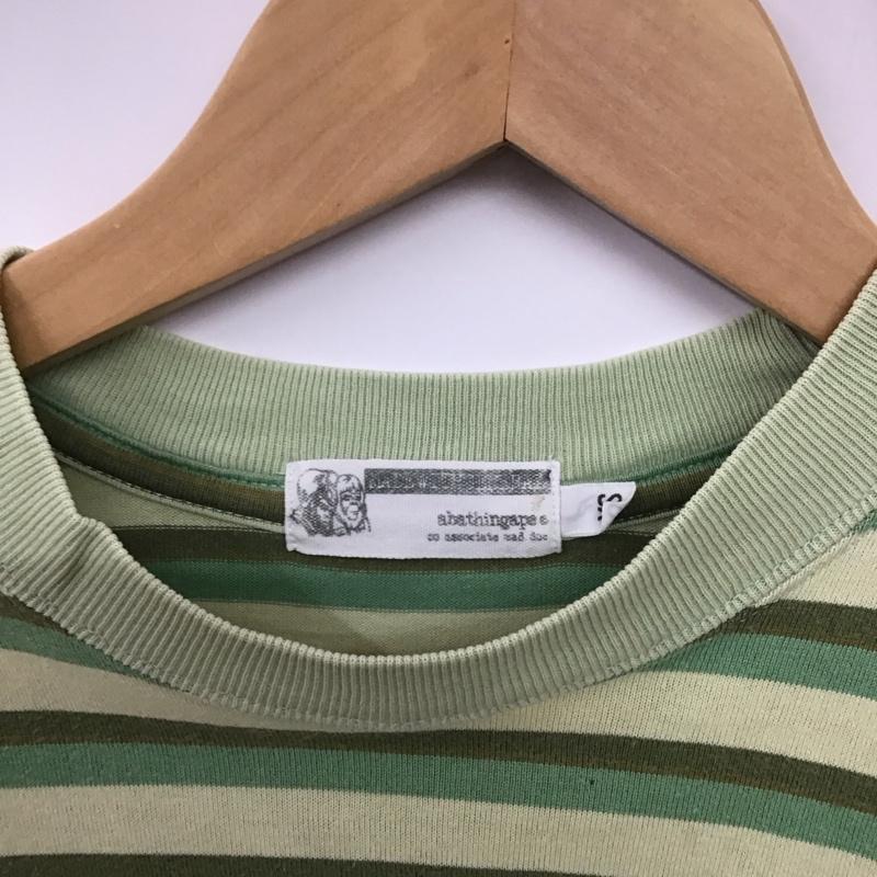 アベイシングエイプ A BATHING APE Tシャツ 半袖 XS ボーダー柄 マルチカラー / マルチカラー /  レディース USED 古着 中古 10139924