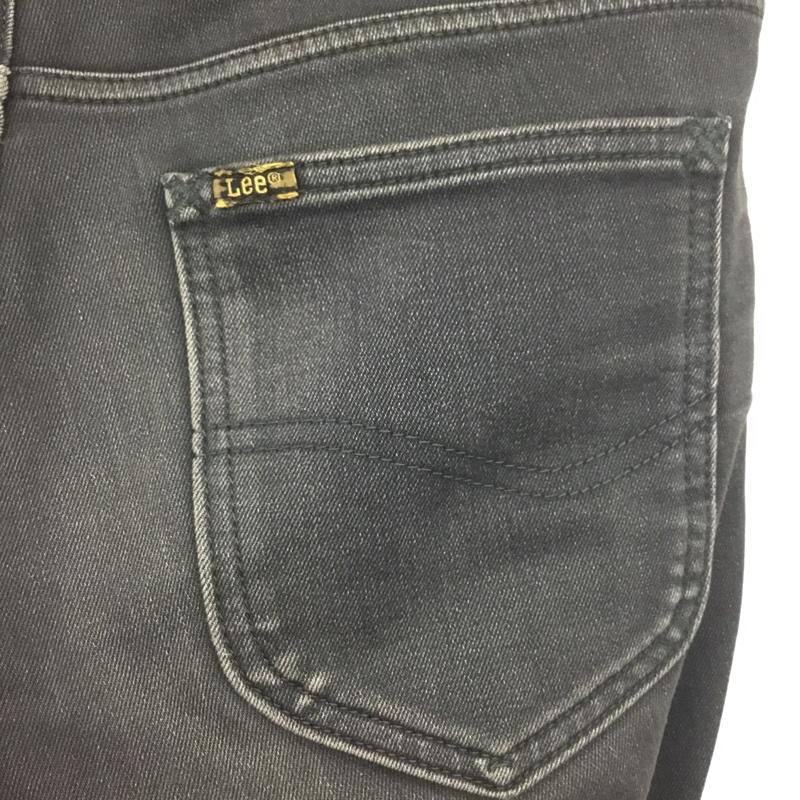 リー Lee パンツ デニム、ジーンズ LB0061 nano universe 日本製 M 無地 黒 / ブラック /  メンズ USED 古着 中古 10115684