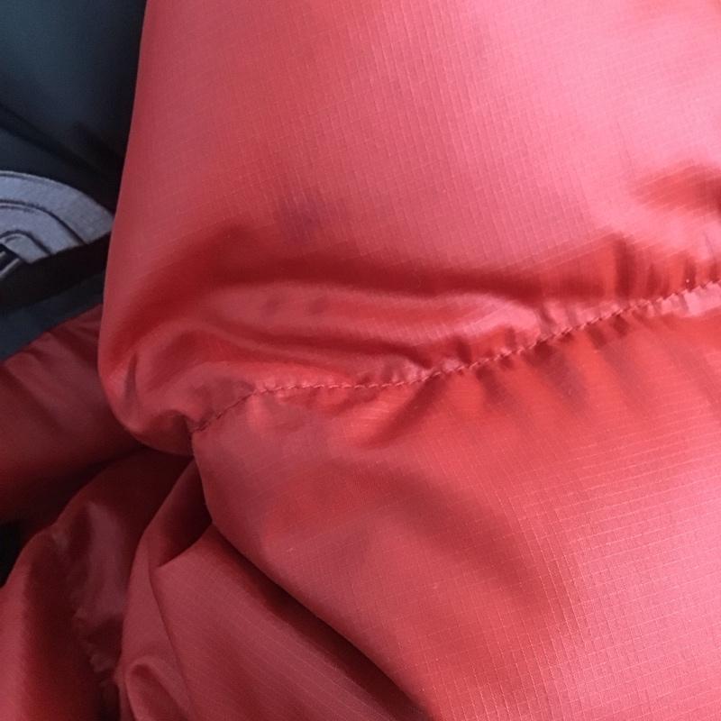 ザノースフェイス THE NORTH FACE ジャケット、上着 ダウンジャケット ダウンジャケット アウター ジップアップジャケット S ロゴ、文字 灰 / グレー / X 赤 / レッド /  メンズ USED 古着 中古 10145564
