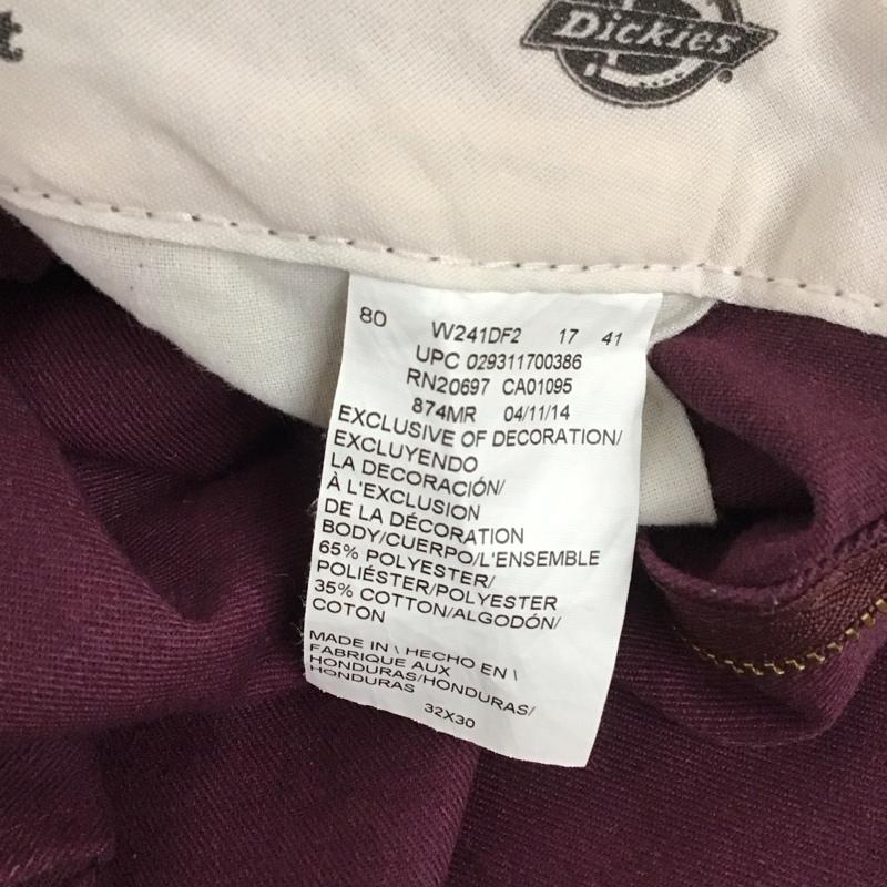 ディッキーズ Dickies パンツ ワークパンツ、ペインターパンツ ワークパンツ ワイドパンツ カジュアルパンツ 32インチ 無地 紫 / パープル /  メンズ USED 古着 中古 10112157