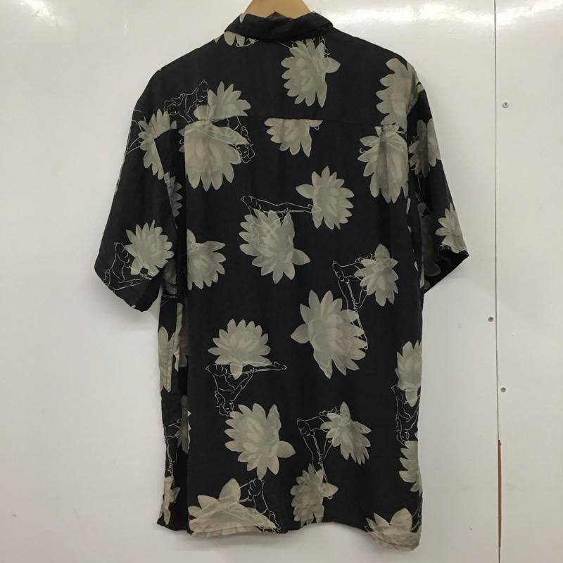 古着 USED シャツ、ブラウス 半袖 半袖シャツ プリントシャツ ポケットシャツ L プリント 黒 / ブラック /  メンズ USED 古着 中古 10137277