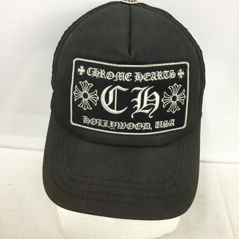 クロムハーツ CHROME HEARTS 帽子 キャップ 304112505 メッシュキャップ ロゴ、文字 黒 / ブラック /  メンズ USED 古着 中古 10137435