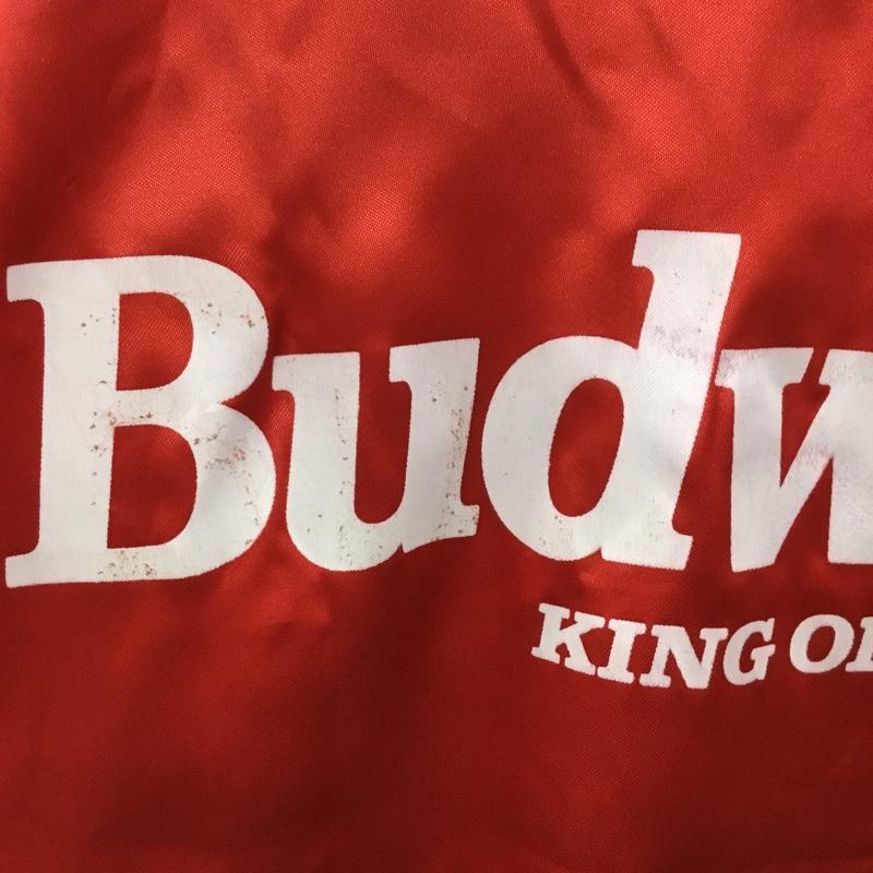 古着 USED ジャケット、上着 ジャンパー、ブルゾン Budweiser バックロゴ FREE ロゴ、文字 赤 / レッド /  メンズ USED 古着 中古 10118941