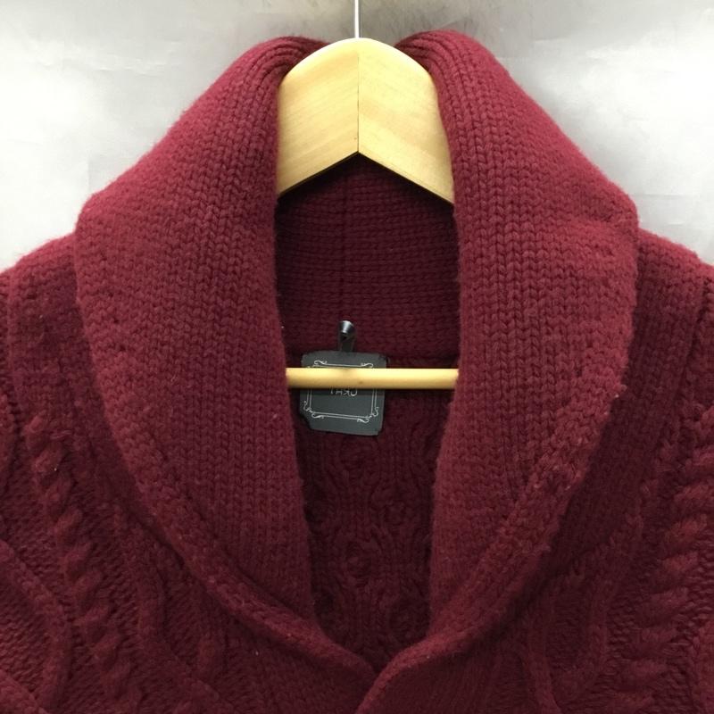 古着 USED カーディガン 長袖 YARD ショールカラー 46  ボルドー / ボルドー /  メンズ USED 古着 中古 10119341
