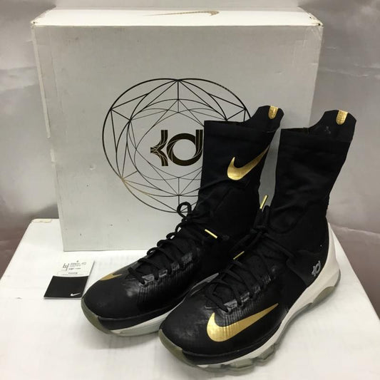 ナイキ NIKE スニーカー スニーカー 835615-071 KD 8 ELITE EP 28.5cm 箱有 ケビンデュライト 28.5cm ワンポイント 黒 / ブラック / X 金 / ゴールド /  メンズ USED 古着 中古 10107871