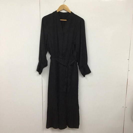 ナノユニバース nano・universe ワンピース ロングスカート M 無地 黒 / ブラック /  レディース USED 古着 中古 10130507