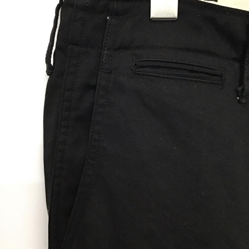 フルカウント FULLCOUNT パンツ チノパン チノパン カジュアルパンツ ワイドパンツ ストレートパンツ 34 無地 黒 / ブラック /  メンズ USED 古着 中古 10117563