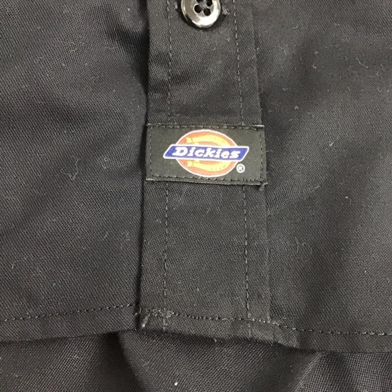ディッキーズ Dickies シャツ、ブラウス 半袖 半袖シャツ 無地シャツ ポケットシャツ M 無地 黒 / ブラック /  メンズ USED 古着 中古 10137500