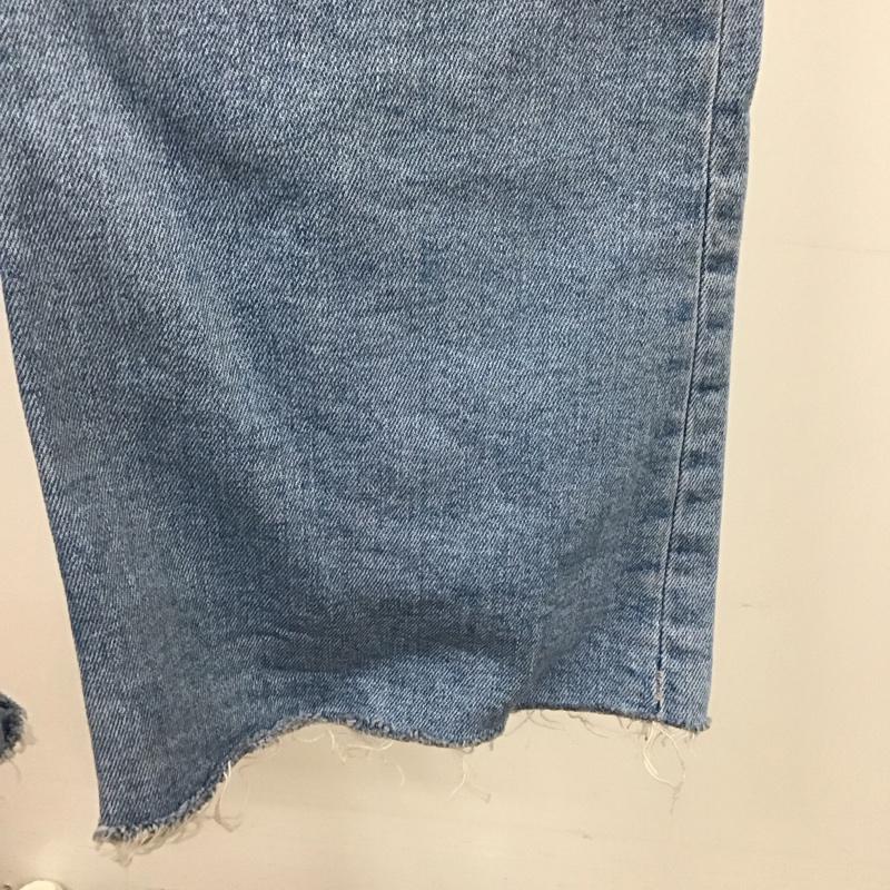 ザラ ZARA パンツ デニム、ジーンズ カットオフ ジーパン ストレッチ 無地 水色 / ライトブルー /  レディース USED 古着 中古 10114749
