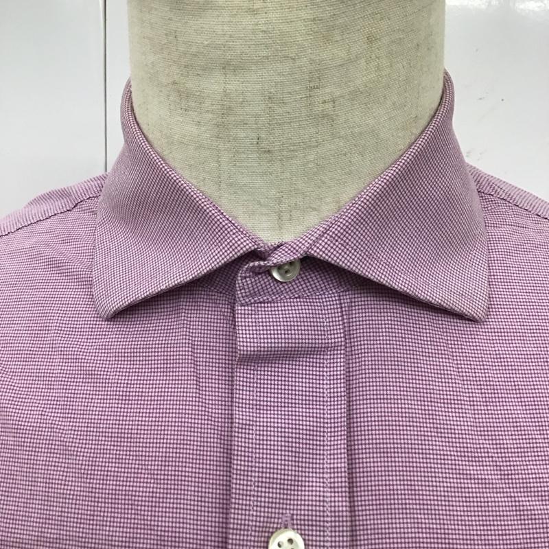 トミーヒルフィガー TOMMY HILFIGER シャツ、ブラウス 長袖 長袖シャツ カラーシャツ ポケットシャツ 長袖カットソー チェックシャツ チェック 紫 / パープル /  メンズ USED 古着 中古 10116431