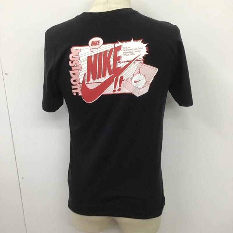 ナイキ NIKE Tシャツ 半袖 CT6869-010 M NSW TEE FTWR DSTRD BM バックプリント S ロゴ、文字 黒 / ブラック /  メンズ USED 古着 中古 10107316