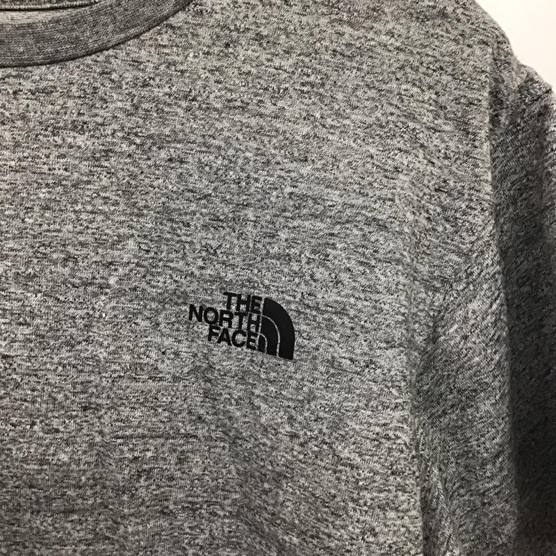 ザノースフェイス THE NORTH FACE Tシャツ 半袖 nt32038 スクエアロゴバックプリントTシャツ M ロゴ、文字 灰 / グレー /  メンズ USED 古着 中古 10150345