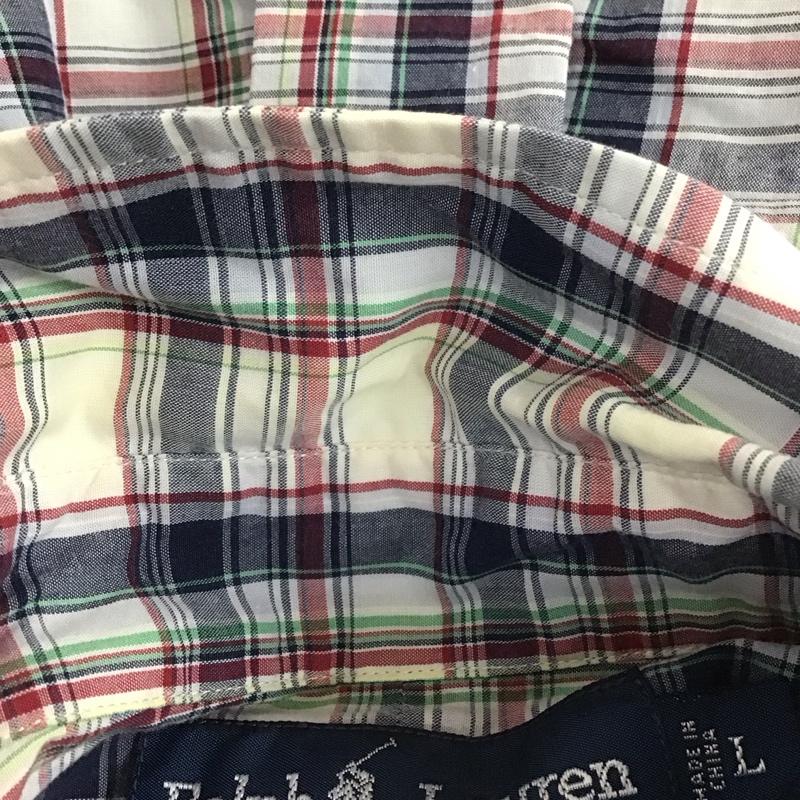 ラルフローレン RALPHLAUREN シャツ、ブラウス 半袖 半袖シャツ チェックシャツ カラーシャツ カジュアルシャツ ボタンダウンシャツ L チェック マルチカラー / マルチカラー /  メンズ USED 古着 中古 10112488