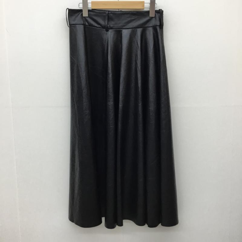 ザラ ZARA スカート ロングスカート M 無地 黒 / ブラック /  レディース USED 古着 中古 10140086