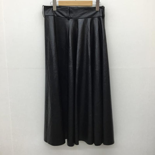 ザラ ZARA スカート ロングスカート M 無地 黒 / ブラック /  レディース USED 古着 中古 10140086