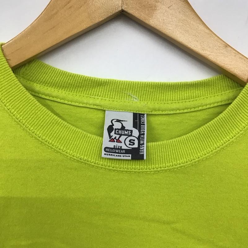 チャムス CHUMS Tシャツ 半袖 S プリント 黄緑 / イエローグリーン /  メンズ USED 古着 中古 10131352
