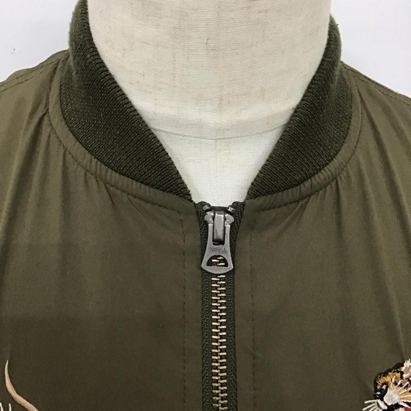 アルファインダストリー Alpha Industries ジャケット、上着 ジャンパー、ブルゾン ジップアップジャケット ジャンパー ジャケット ベドジャン アウター M 刺繍 カーキ / カーキ /  メンズ USED 古着 中古 10119509