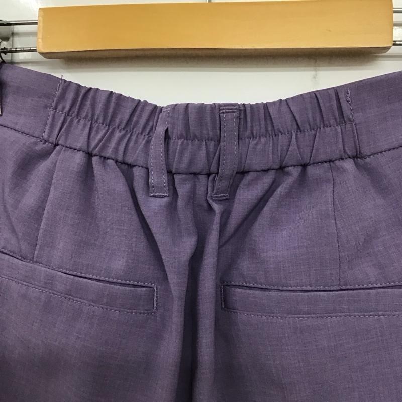 ローリーズファーム LOWRYS FARM パンツ スラックス LF520044AD ワイドパンツ タックパンツ L 無地 紫 / パープル /  レディース USED 古着 中古 10139165