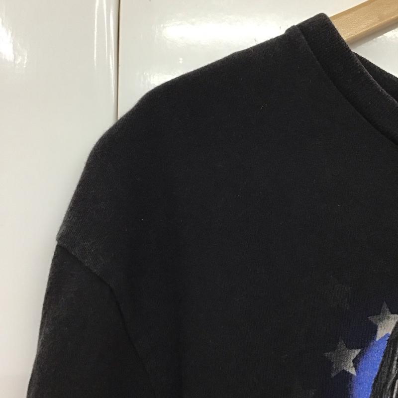 ハーレーダビッドソン Harley-Davidson Tシャツ 半袖 半袖カットソー プリントTシャツ クルーネックカットソー L プリント 黒 / ブラック /  メンズ USED 古着 中古 10130657