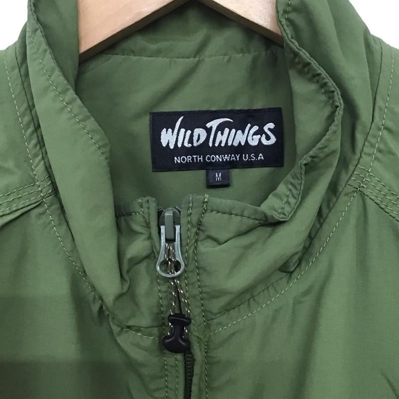 ワイルドシングス WILD THINGS ベスト ベスト ジップアップベスト ノースリーブカットソー アウター M 無地 カーキ / カーキ /  メンズ USED 古着 中古 10143182
