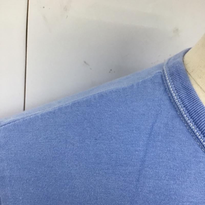 フラットヘッド The Flat Head Tシャツ 半袖 半袖カットソー プリントTシャツ クルーネックカットソー 38 ロゴ、文字 青 / ブルー /  メンズ USED 古着 中古 10117274