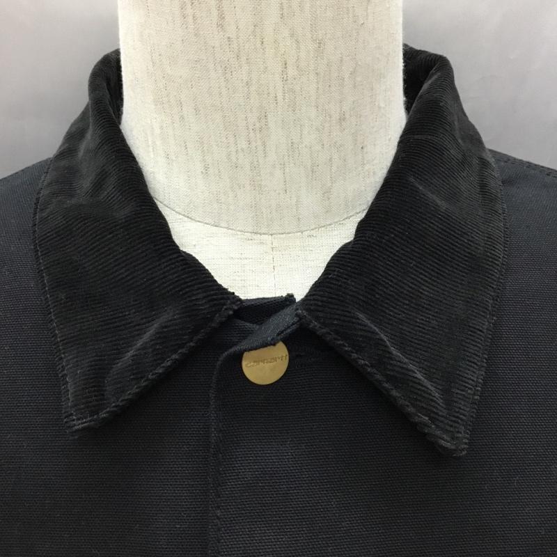 マスターマインド mastermind JAPAN ジャケット、上着 ジャケット、ブレザー 92010011101131 CarharttWIP コラボ WorkShirtJacket ワークシャツジャケット Gジャン M ロゴ、文字 黒 / ブラック /  メンズ USED 古着 中古 10109449