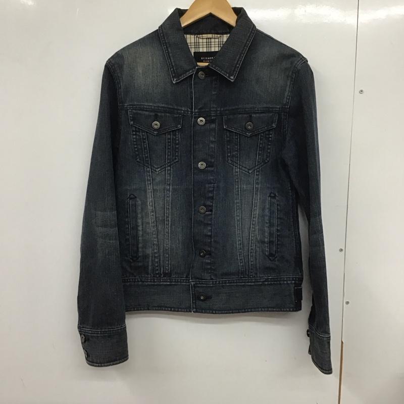 バーバリーブラックレーベル BURBERRY BLACK LABEL ジャケット、上着 ジャケット、ブレザー デニムジャケット Gジャン アウター カジュアルジャケット M 無地 インディゴ / インディゴ /  メンズ USED 古着 中古 10132693