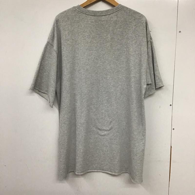 ローリーズファーム LOWRYS FARM Tシャツ 半袖 FREE プリント X ロゴ、文字 灰 / グレー /  レディース USED 古着 中古 10137213