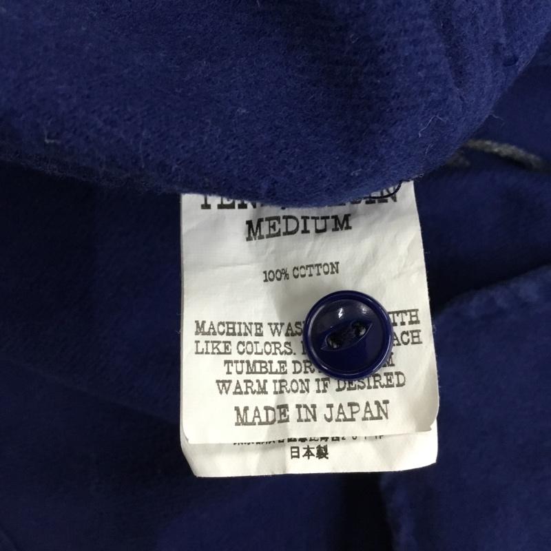 テンダーロイン TENDERLOIN シャツ、ブラウス 長袖 長袖シャツ ノーカラーシャツ カジュアルシャツ M ロゴ、文字 インディゴ / インディゴ /  メンズ USED 古着 中古 10121479