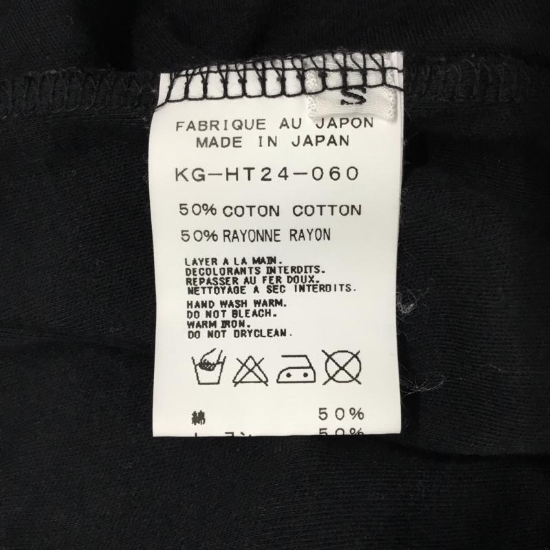 キリュウキリュウ kiryuyrik Tシャツ 半袖 半袖カットソー プリントTシャツ Vネックカットソー S プリント 黒 / ブラック /  メンズ USED 古着 中古 10120703