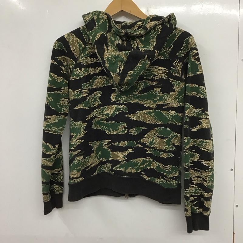アベイシングエイプ A BATHING APE パーカー 長袖 ジップアップ XXS 総柄 マルチカラー / マルチカラー /  レディース USED 古着 中古 10139923