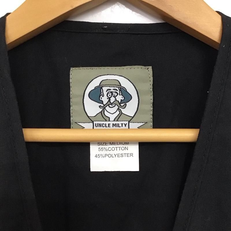 ロスコ ROTHCO ベスト ベスト ジップアップベスト ノースリーブカットソー アウター M 無地 黒 / ブラック /  メンズ USED 古着 中古 10141359