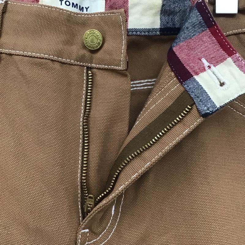 トミー TOMMY パンツ ワークパンツ、ペインターパンツ コットン M ワンポイント 茶 / ブラウン /  メンズ USED 古着 中古 10111207