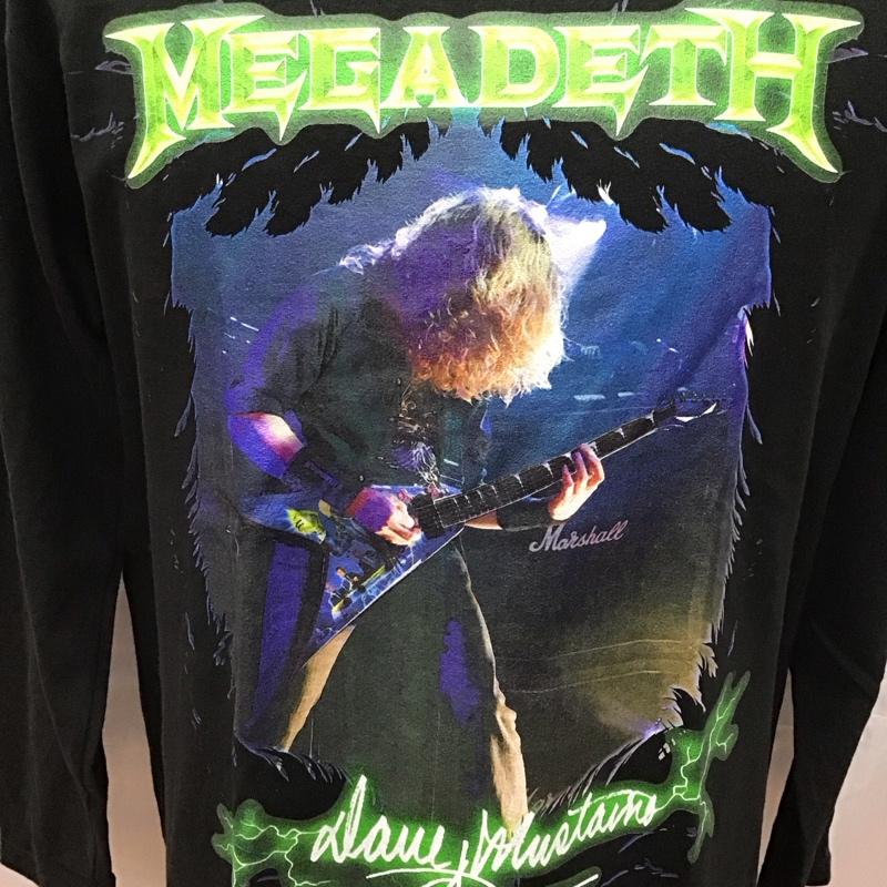 古着 USED Tシャツ 長袖 バンドTシャツ MEGADETH ロンT プリント 黒 / ブラック /  メンズ USED 古着 中古 10117069