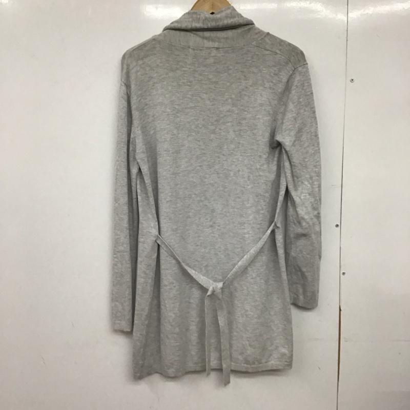 ザラ ZARA カーディガン 長袖 M 無地 灰 / グレー /  レディース USED 古着 中古 10148701