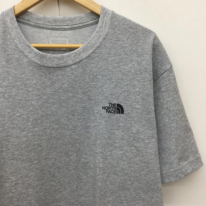 ザノースフェイス THE NORTH FACE Tシャツ 半袖 NT32350 バックスクエアロゴ L ロゴ、文字 灰 / グレー /  メンズ USED 古着 中古 10135939