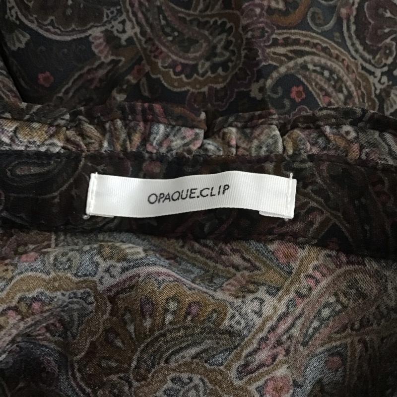 オペークドットクリップ OPAQUE.CLIP ワンピース ロングスカート 637-53007 スタンドカラー 長袖 M 総柄 マルチカラー / マルチカラー /  レディース USED 古着 中古 10112967
