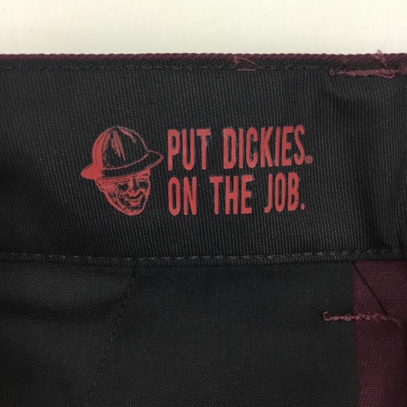 ディッキーズ Dickies パンツ ワークパンツ、ペインターパンツ ワークパンツ ワイドパンツ カジュアルパンツ skateboading 32インチ 無地 えんじ / ワインレッド /  メンズ USED 古着 中古 10122263