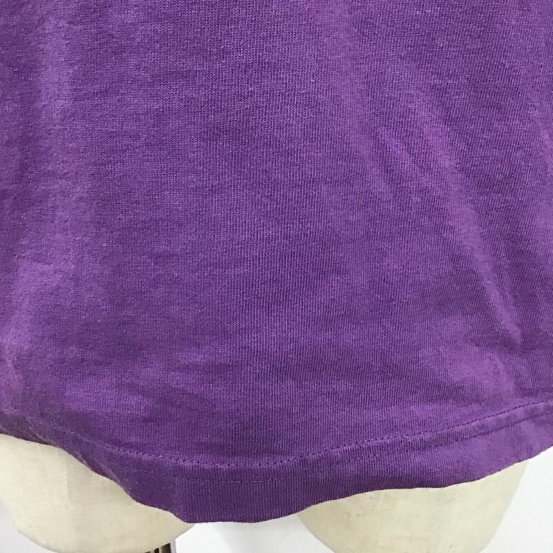 チャンピオン Champion カットソー 長袖 長袖カットソー クルーネックカットソー ロングスリーブカットソー プリントTシャツ M 無地 紫 / パープル /  メンズ USED 古着 中古 10124192