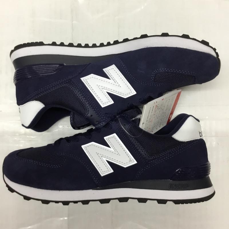 ニューバランス New Balance スニーカー スニーカー ML574EN2 タグ付き 28cm 28.0cm ロゴ、文字 紺 / ネイビー / X 白 / ホワイト /  メンズ USED 古着 中古 10110192
