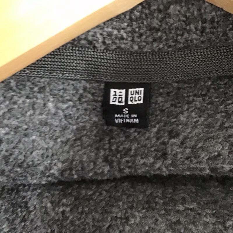 ユニクロ UNIQLO トップス トップス 341-422597 フリースハーフジッププルオーバー（長 S 無地 灰 / グレー /  メンズ USED 古着 中古 10130009
